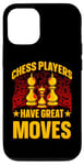 Coque pour iPhone 12/12 Pro Les joueurs d'échecs ont de grands mouvements King Queen Checkmate Fun