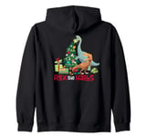 Jurassic World Rex The Halls Christmas Tree Zip Hoodie