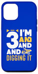 Coque pour iPhone 14 3 ans 3e anniversaire Construction Boy 3 ans