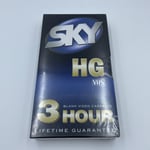 1x Sky HG 3 Hour Blank VHS Cassette Tapes New and sealed