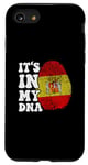 Coque pour iPhone SE (2020) / 7 / 8 Drôle c'est dans mon ADN Drapeau Espagne Empreinte digitale