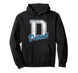 Vintage The Motor City Detroit Pullover Hoodie