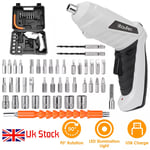 iKaufen 49PCS Rechargeable Cordless Electric Screwdriver Mini Drill Driver Bits