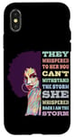 Coque pour iPhone X/XS I Am The Storm Afro American Pride Black History months