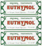 Euthymol Original Toothpaste 75ml x 3 tubes