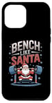 Coque pour iPhone 12 Pro Max Salle de sport Bench Like Santa Christmas