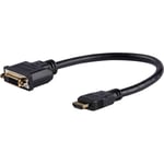 StarTech.com HDMI Male to DVI Female Adapter - 8in - 1080p DVI-D Gender Changer