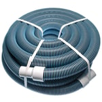 vhbw Tuyau flexible pour piscine raccord 38 mm 15 m pour skimmer, aspirateur, filtre - stabilisé UV, résistant au chlore