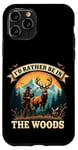 Coque pour iPhone 11 Pro Deer Buck- I'd Rather Be In The Woods - Deer Huntsman