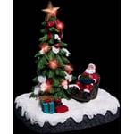 Fééric Lights And Christmas - Sapin de Noël et fauteuil du Père-Noël lumineux - Multicolore - Multicolore