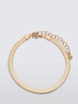 John Lewis Flat Snake Chain Bracelet, Gold