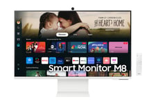 Samsung 32&quot; M80D UHD White Smart Monitor with Speakers and Remote