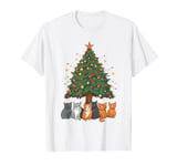 Cats Christmas Holiday Party Decorations - Ugly Christmas T-Shirt