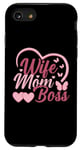 Coque pour iPhone SE (2020) / 7 / 8 Moms the Boss – Cadeau mignon pour la fête des mères