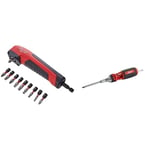 Milwaukee 4932471274 Shockwave Impact Duty Right Angle Attachment 11 Piece & Universal Ratchet Screwdriver 10 in 1 Color E 0 W 0 V Multicoloured One Size