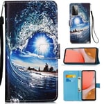 Samsung Galaxy A72      Designer PU Case      SeaWave