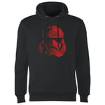 Sweat à Capuche Homme Casque Stormtrooper Effet Cubiste - Star Wars - Noir - L