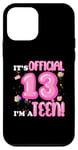 Coque pour iPhone 12 mini 13e anniversaire d'adolescent 13 ans C'est officiel 13 Je suis un adolescent