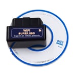 Scanner OBD2 V1.5 wifi de Diagnostique Automobile pour Lecteur Code D'Outil obdii Voiture Noir