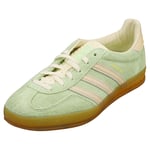 adidas Gazelle Indoor Womens Green Fashion Trainers - 8 UK