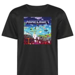 Tränings-T-shirt | Sport-T-shirt för Vuxen Minecraft svart XX-Large