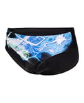 arena Homme Men's Swim Briefs Placement Slip de bain, Black-multi, 48 EU