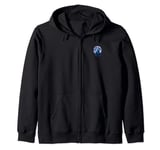 Call of The Wild Lone Wolf Howling at The Moon Zip Hoodie