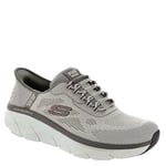 Skechers Men's D'lux Walker 2.0 Rezinate Hands Free Slip-in Sneaker, Taupe, 7 UK