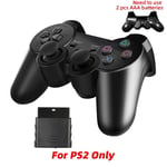 Pour Ps2 Pas De Batterie Manette De Jeu Sans Fil 2.4 Ghz Pour Ps2 / Ps3, Controlleur De Jeu À Distance Pour Téléphone Android / Box Tv / Tv Smart, Joystick De Vibration Pour Pc