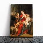 Big Box Art Canvas Print Wall Art Peter Paul Rubens The Virgin and Child | Mounted & Stretched Box Frame Picture | Home Decor for Kitchen, Living Room, Bedroom, Hallway, Multi-Colour, 24x16 Inch