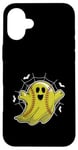 Coque pour iPhone 16 Plus Pichet attrape-balle molle fantôme d'Halloween