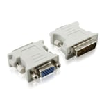 DVI-I hane till VGA hona Adapter