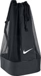 Nike Club Team Swoosh Soccer Ball Bag - Black/Black/White, 86 x 47 x 47 cm, 164 l