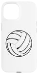 Coque pour iPhone 15 Ballon de volley-ball