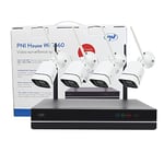 PNI House WiFi660 NVR 8 Channel Video Surveillance Kit and 4 Wireless Outdoor Cameras 3MP P2P IP66