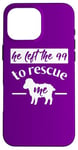 iPhone 16 Pro Max Christian Quote Left 99 Rescue Me Sheep Shepherd Bible Story Case