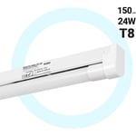 Barcelona Led - Kit réglette + tube led T8 - 24W - 150cm - Blanc Froid