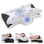 GC GAVENO CAVAILIA Cervical Orthopedic Pillow For Neck And Shoulder Pain, Orthopaedic Memory Foam Pillow For Sleeping, Neck Pain Pillow with Removable Cover