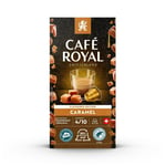 Café Capsules Compatibles Nespresso Caramel Cafe Royal - La Boite De 10 Capsules