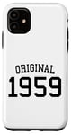 Coque pour iPhone 11 Original 1959, 65 ans hommes femmes 65e anniversaire