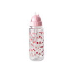 Rice - Plastic Kids Drinking Bottle with Pink Happy Forest Print - Pink - 500 ml