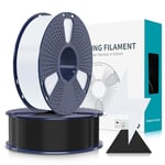 SUNLU Filament PLA Haute Vitesse1.75 mm, Filament PLA pour Imprimante 3D rapide, Conçu pour l'impression à Grande Vitesse, HS-PLA Filament, Précision Dimensionnelle +/- 0.02 mm, 2KG Noir+blanc