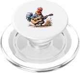 Harmony in Bloom : guitare Rooster PopSockets PopGrip pour MagSafe