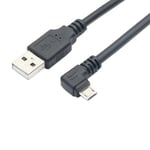 New 1m Right Angle Micro USB Charger Cable for 6000 Sat Nav