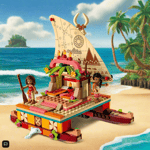 LEGO Disney Princess 43210 Moana's Wayfinding Boat Toy