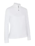 1/4 Zip Chev Top Sport Sweat-shirts & Hoodies Sweat-shirts White Callaway