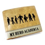 ZHOUBIN Portefeuille Anime My Hero Academia Short PU Manga Grande capacite Porte-Monnaie Porte-Cartes pour Carte d'Identité/Cartes de crédit,Poche à Monnaie for Homme Femme