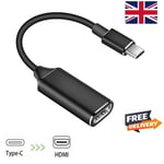 Type-C To Female HDMI HDTV Cable 1080p USB Adapter For Samsung S Series Huawei