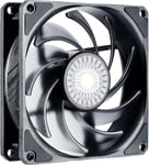 SickleFlow 92 - Ventilateur de Boîtier PC & Refroidissement 92 mm, Pales Air Balance Améliorées, 40 CFM, 1.8 mmH2O, 6 à 25 dBA, 4-Pin PWM, Non-LED - Noir