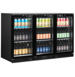 BRAND NEW TEFCOLD UNDERCOUNTER DRINKS COOLER FRIDGE HINGED TRIPLE DOOR NEXT DAY